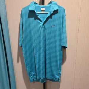 (J45) Greg Norman Collection Aqua Mens Sz XL Polo Shirt SZ XL